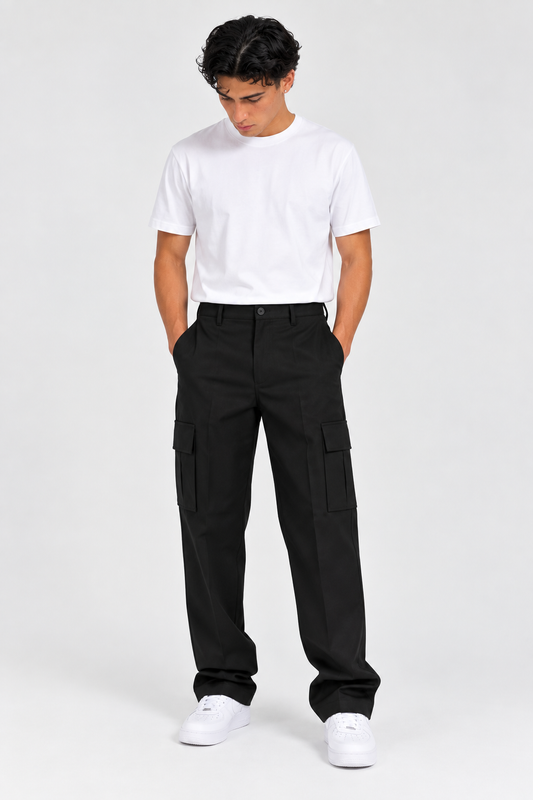 PANTALONE NOMAD CON TASCONI NERO