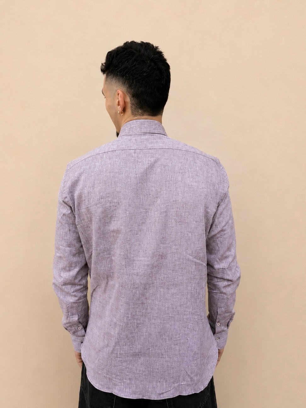 Camicia in lino moro