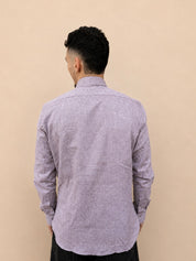 Camicia in lino moro