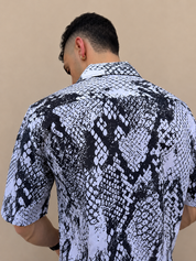 Coordinato camicia in cotone e costume da bagno V17