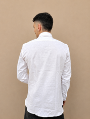 Camicia in lino bianca