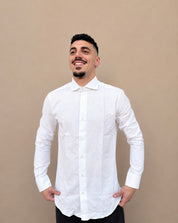 Camicia in lino bianca