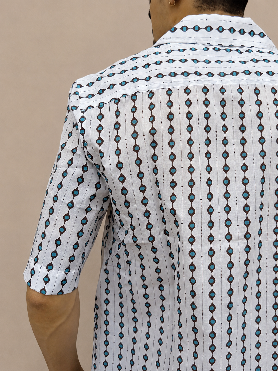 Coordinato camicia in cotone e costume da bagno V19