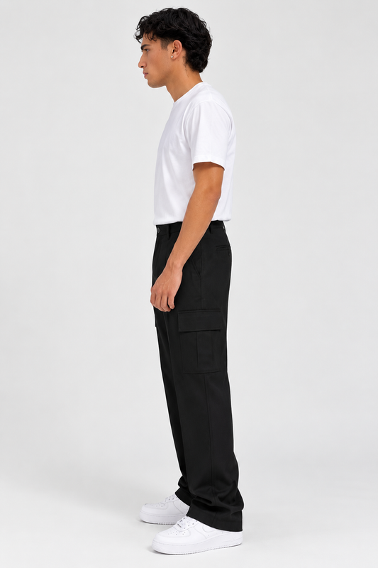 PANTALONE NOMAD CON TASCONI NERO