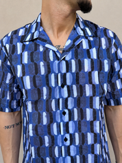 Coordinato camicia in cotone e costume da bagno V16