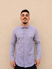 Camicia in lino moro