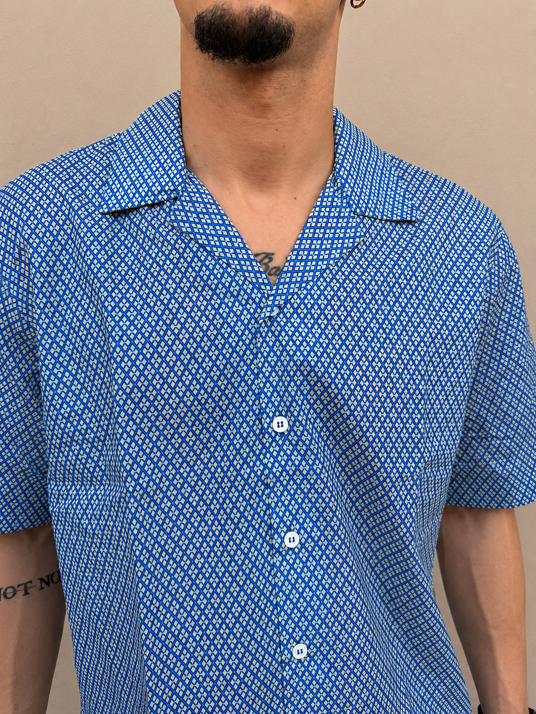 Coordinato camicia in cotone e costume da bagno V38