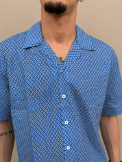 Coordinato camicia in cotone e costume da bagno V38