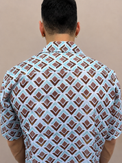 Coordinato camicia in cotone e costume da bagno V23