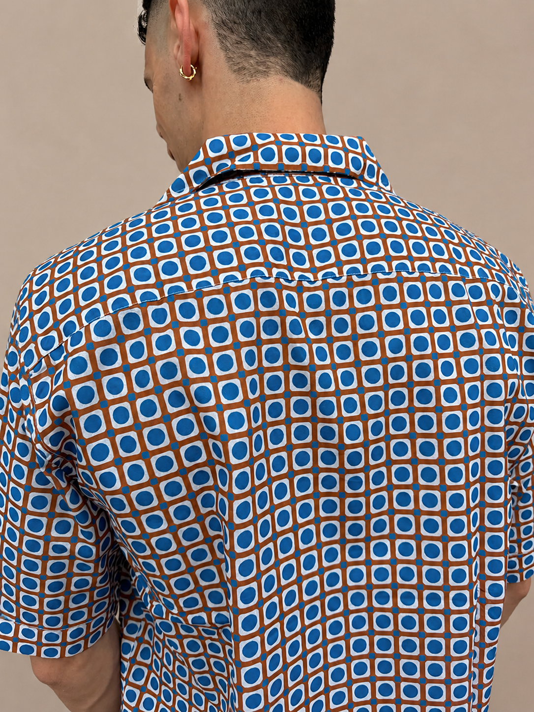 Coordinato camicia in cotone e costume da bagno V20