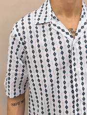 Coordinato camicia in cotone e costume da bagno V19