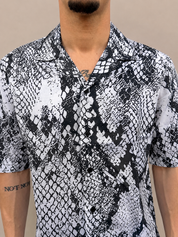 Coordinato camicia in cotone e costume da bagno V17