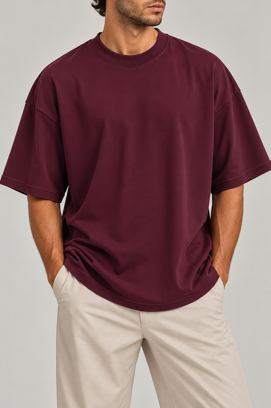 T-shirt Oversize - BORDEAUX