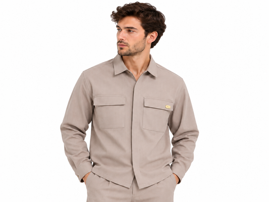 CAMICIA DISTRICT UOMO - SABBIA
