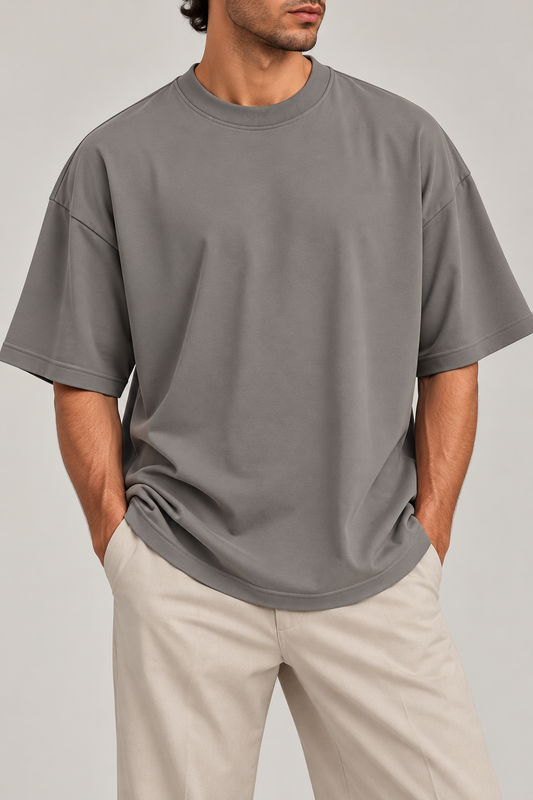 T-shirt Oversize - GRIGIO