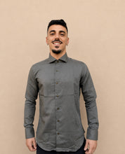Camicia in lino verde