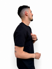 T-shirt cotone nera