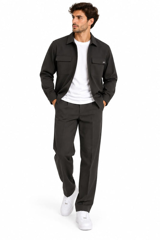 COMPLETO DISTRICT - CAMICIA E PANTALONE NERO