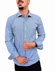 Camicia a bastoncino verde
