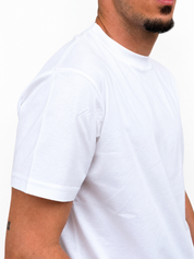 T-shirt filo di scozia bianca