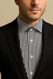 Camicia Maniche Lunghe Rigata A101 Blu/Bianco