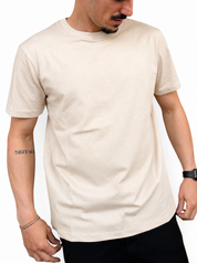 T-shirt cotone sabbia