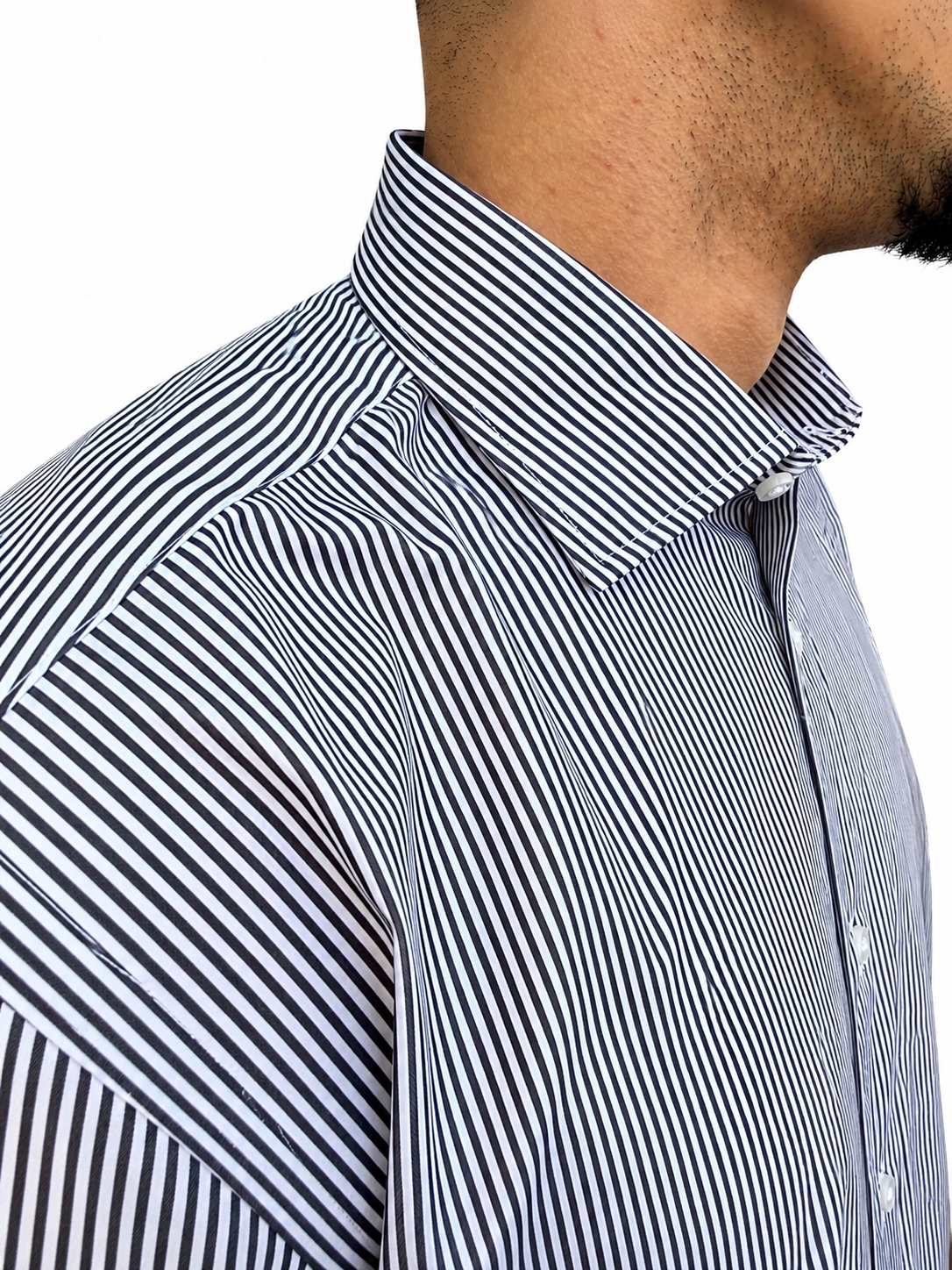 Camicia a bastoncino nera